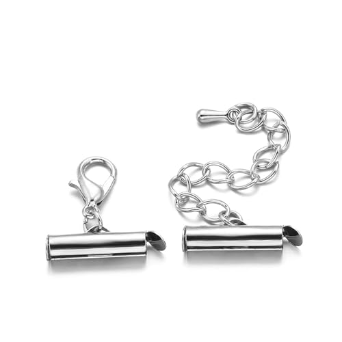 Packung Von 10 Crimp End Caps Slider Schließschnallen Legierungsmaterial Die Ketten Ausstrecken Die Für Armbandschmuck Geeignet Sind Schmuckbefund Erstellen von KHZen