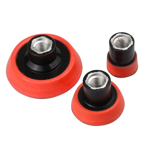 Polierscheibe Polierbeutel Platte Haken Schleifen Rotes Schleifenscheibenscheiben Rotatable Backpad M14 Schraubenlochbohrer Adapte Rotatierbar von KHZen