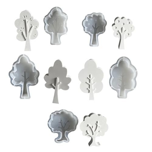 Set Von 5 Silikonkerzenform Set Für Handwerks Vielseitige Silikonbaumformen Für Kerzenseife Gips Handwerksprojekte Set Von 5 Silikonkerzenform Set Für Handwerks Vielseitige Silikonbaumformen Für Kerzenseife Gips Handwerksprojekte von KHZen