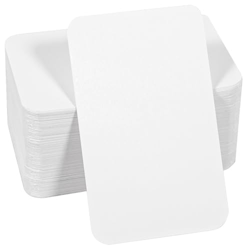 200 Stück Karten Blanko, 9x5.2cm Karteikarten, Spielkarten Zum Selbstgestalten, Weißes Kraftpapier für DIY Schule Büro Vokabel Lernen 200 Stück Karten Blanko, 9x5.2cm Karteikarten, Spielkarten Zum Selbstgestalten, Weißes Kraftpapier für DIY Schule Büro Vokabel Lernen von KHstylehoo