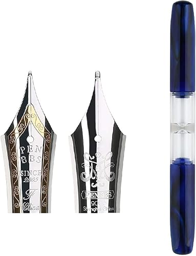 KIANSLA Füller PENBBS 469-26 Füllfederhalter mit Doppelspitze, feine und mittlere Spitze, sternblauer Acryl-Schreibstift, Geschenkbox-Set KIANSLA Füller PENBBS 469-26 Füllfederhalter mit Doppelspitze, feine und mittlere Spitze, sternblauer Acryl-Schreibstift, Geschenkbox-Set von KIANSLA