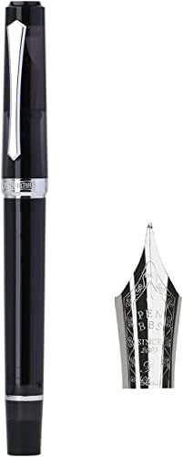 KIANSLA Füller Penbbs 489 Touchdown-Füllfederhalter mit feiner Spitze, schöner Geschenkstift aus Acryl mit Gfit-Box for das Büro – transparent schwarz von KIANSLA