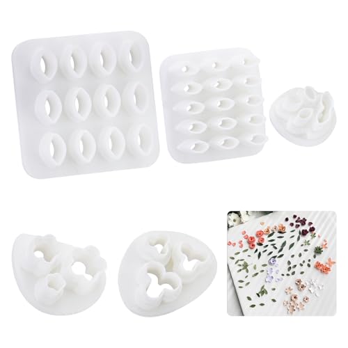 KIBBEH 5 Formen Blatt-Ton-Ausstecher-Set mit Pressformen, 3D-gedruckte Polymer-Ton-Werkzeuge für die Herstellung von Ohrringen, Frühlingsblattschneider für DIY-Ton, Schmuckzubehör KIBBEH 5 Formen Blatt-Ton-Ausstecher-Set mit Pressformen, 3D-gedruckte Polymer-Ton-Werkzeuge für die Herstellung von Ohrringen, Frühlingsblattschneider für DIY-Ton, Schmuckzubehör von KIBBEH