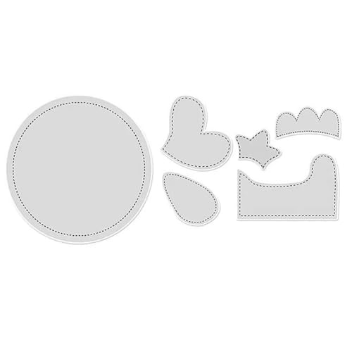 Oster-Huhn-Korb-Vorlage, Quilt-Lineal, praktische Nähschablone, Zeichenwerkzeuge für Bastelarbeiten, Nähen, 20,3 cm, langlebig, 6 Stück von KICHI