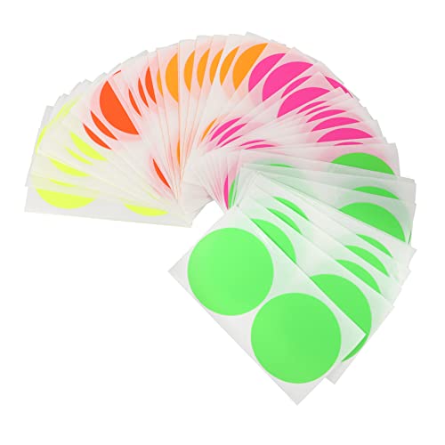 KICHOUSE 1 100 Stück Rundes Etikett Aufkleber Für Farbig Punkt Benutzerdefinierter Aufkleber Kreis Vinyl Dot -aufkleber Runden Neon Colorful Fluoreszierendes Papier KICHOUSE 1 100 Stück Rundes Etikett Aufkleber Für Farbig Punkt Benutzerdefinierter Aufkleber Kreis Vinyl Dot -aufkleber Runden Neon Colorful Fluoreszierendes Papier von KICHOUSE