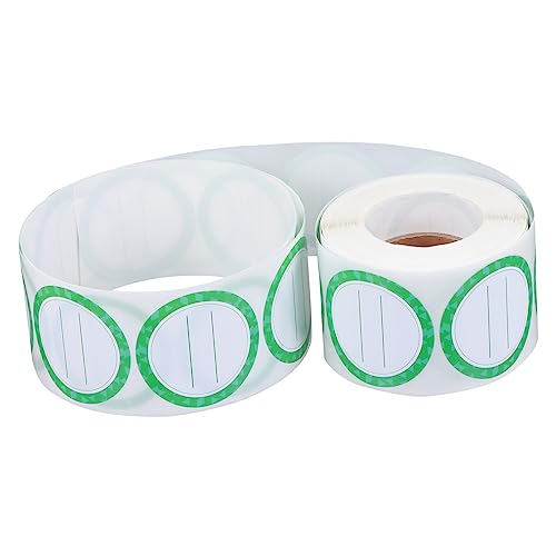 KICHOUSE 1 Rolle Beschriftbare Selbstklebende für Glasbehälter Ablösbare und Wiederverwendbare Aufkleber für Marmeladengläser Flaschen und Lebensmittel von KICHOUSE