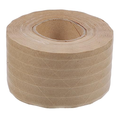 KICHOUSE 1 Rolle Dichtungsband Gummi Schwer Verstärkt Verpackung Streifen Ziehen Um Karton Klebeband Klar Klebrig Aktiviert Versandband, Light Brown Kraftpapier KICHOUSE 1 Rolle Dichtungsband Gummi Schwer Verstärkt Verpackung Streifen Ziehen Um Karton Klebeband Klar Klebrig Aktiviert Versandband, Light Brown Kraftpapier von KICHOUSE