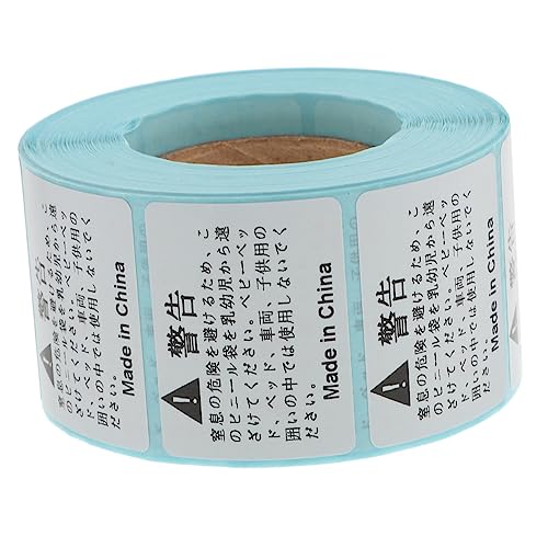 KICHOUSE 1 Rolle Erstickungswarnschild Etiketten Verpackung Entfernbares Etikett Erstickungswarnzeichen Selbstklebende Warnschilder Rechteckige Warnschilder Weiß Aufkleber KICHOUSE 1 Rolle Erstickungswarnschild Etiketten Verpackung Entfernbares Etikett Erstickungswarnzeichen Selbstklebende Warnschilder Rechteckige Warnschilder Weiß Aufkleber von KICHOUSE