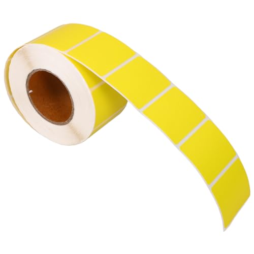 KICHOUSE 1 Rolle Farbiges Thermopapier Thermoaufkleber Aufkleberpapier Zum Ausdrucken Klebeetiketten Etiketten Für Thermodrucker Aufkleberdruckerpapier Aufkleberdruckpapier Yellow von KICHOUSE