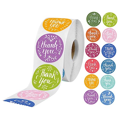 KICHOUSE 1 Rolle Runde Verpackungsaufkleber Selbstklebende Siegeletiketten Etiketten Für Glasverpackungen Kleine Klebeetiketten Hochzeitsaufkleber Dekorationsaufkleber Für Packpapier KICHOUSE 1 Rolle Runde Verpackungsaufkleber Selbstklebende Siegeletiketten Etiketten Für Glasverpackungen Kleine Klebeetiketten Hochzeitsaufkleber Dekorationsaufkleber Für Packpapier von KICHOUSE
