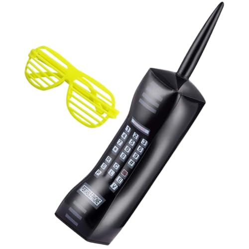 KICHOUSE 1 Satz Aufblasbares Big Brother praktisch Vintage-Deko Partybrillen aus Papier Retro-aufblasbares Mobiltelefon Party-Schlauchboote Partyzubehör Plastik Zufällige Farbe von KICHOUSE