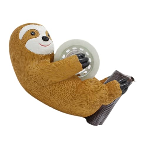 KICHOUSE 1 Satz Bandschneider Cartoons Karikatur Abdeckband Faultierbüro Stand Klebeband-spender-schreibtisch Cartoon-klebebandabroller Cutter Faultier-klebebandabroller Harz von KICHOUSE