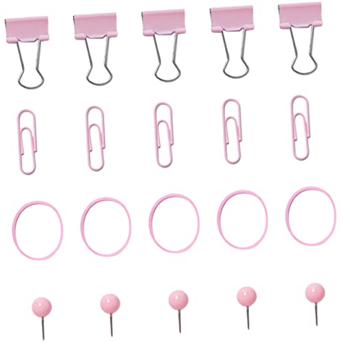 KICHOUSE 1 Satz Büroklammer Reißzwecke büroorganisation schreibtischzubehör papierklemmen hefter Papierkörbe Klebstoff Clips Büroklammern für den Haushalt dekorative Reißzwecken Metall Rosa KICHOUSE 1 Satz Büroklammer Reißzwecke büroorganisation schreibtischzubehör papierklemmen hefter Papierkörbe Klebstoff Clips Büroklammern für den Haushalt dekorative Reißzwecken Metall Rosa von KICHOUSE