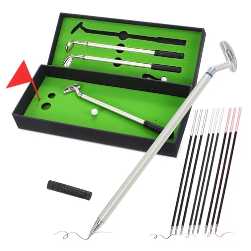 KICHOUSE 1 Satz Golf Kugelschreibern Design mit Nachfüllungen für Bürobedarf und Kreative Schreibtischaccessoires von KICHOUSE