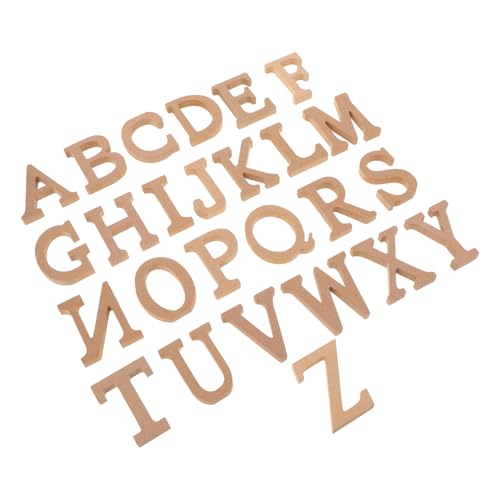 KICHOUSE 1 Satz Holzbuchstaben Zum Basteln, Unlackiertes Holz, Alphabet, Tischaufsatz Für Hochzeit Und Babyparty, Kleine Holzbuchstaben Für Tischdekorationen KICHOUSE 1 Satz Holzbuchstaben Zum Basteln, Unlackiertes Holz, Alphabet, Tischaufsatz Für Hochzeit Und Babyparty, Kleine Holzbuchstaben Für Tischdekorationen von KICHOUSE