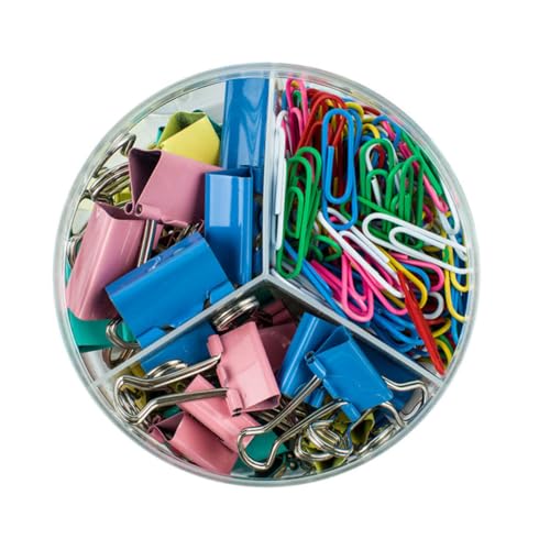 KICHOUSE 1 Satz Langes Schwanzclip -Schreibwarenset Büroklammern Klassenzimmer Betrieb Büroklammer Jumbo Schule hat Heftklammern Papier Ordnerklammern sortiert Schmiedeeisen Zufällige Farbe von KICHOUSE