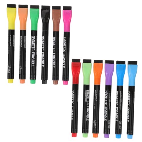 KICHOUSE 1 Satz Magnetischer Whiteboardstift für Trockenlöscher mit Radiergummi Textmarker farbige Markierungen Whiteboard-Marker praktische Markierungsstifte Plastik von KICHOUSE