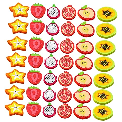 KICHOUSE 1 Satz Radiergummis für Apfel Papaya Sternfrucht Granatapfel Drachenfrucht aus Tpr Langlebig für Schule und Kreative Anwendungen KICHOUSE 1 Satz Radiergummis für Apfel Papaya Sternfrucht Granatapfel Drachenfrucht aus Tpr Langlebig für Schule und Kreative Anwendungen von KICHOUSE