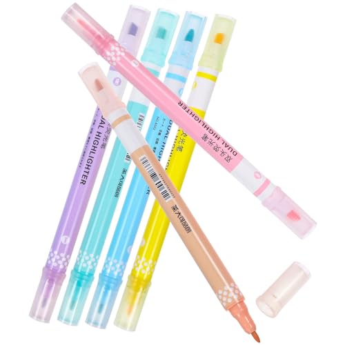 KICHOUSE 1 Satz Textmarker-Set Tipp Dual multifunktionaler Markierstift Stifte für Tagebuch Tragbarer Scrapbook-Marker praktische Textmarker Tragbare Textmarker Schulbuchmarker Plastik KICHOUSE 1 Satz Textmarker-Set Tipp Dual multifunktionaler Markierstift Stifte für Tagebuch Tragbarer Scrapbook-Marker praktische Textmarker Tragbare Textmarker Schulbuchmarker Plastik von KICHOUSE