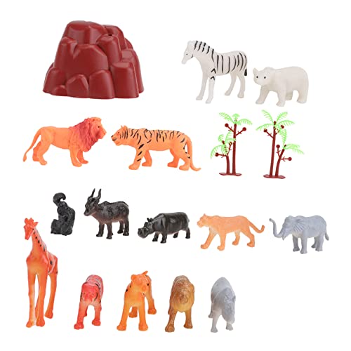 KICHOUSE 1 Satz Tierornamente aus Gummi Spielzeug simulierte Tiermodelle Tischdekoration Tiermodell Dekoration Tierfigur kognitive Modelle Schreibtisch schmücken Kind von KICHOUSE
