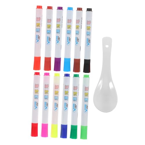 KICHOUSE 1 Satz Wasserfeste Whiteboard Marker für Schwimmende Malstifte mit Löffel für Unterricht und Kreative Zeichnungen KICHOUSE 1 Satz Wasserfeste Whiteboard Marker für Schwimmende Malstifte mit Löffel für Unterricht und Kreative Zeichnungen von KICHOUSE