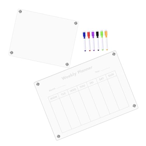 KICHOUSE 1 Satz praktische trocken abwischbare Tafel magnetisches whiteboard magnetic whiteboard Schild geführtes Zeichenbrett Trockenlöschtafel aus Acryl für den Kühlschrank Küchenwaren KICHOUSE 1 Satz praktische trocken abwischbare Tafel magnetisches whiteboard magnetic whiteboard Schild geführtes Zeichenbrett Trockenlöschtafel aus Acryl für den Kühlschrank Küchenwaren von KICHOUSE
