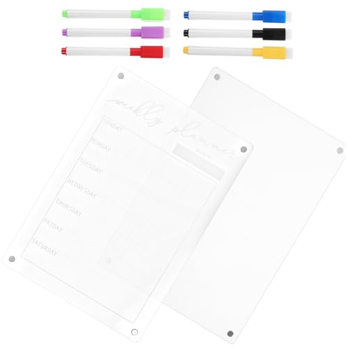 KICHOUSE 1 Set Magnetische Notiztafel Trocken Abwischbare Tafel Kühlschrank Whiteboard Magnettafel Whiteboard Magnetische Einkaufsliste Kühlschrank Notizblock Transparenter KICHOUSE 1 Set Magnetische Notiztafel Trocken Abwischbare Tafel Kühlschrank Whiteboard Magnettafel Whiteboard Magnetische Einkaufsliste Kühlschrank Notizblock Transparenter von KICHOUSE