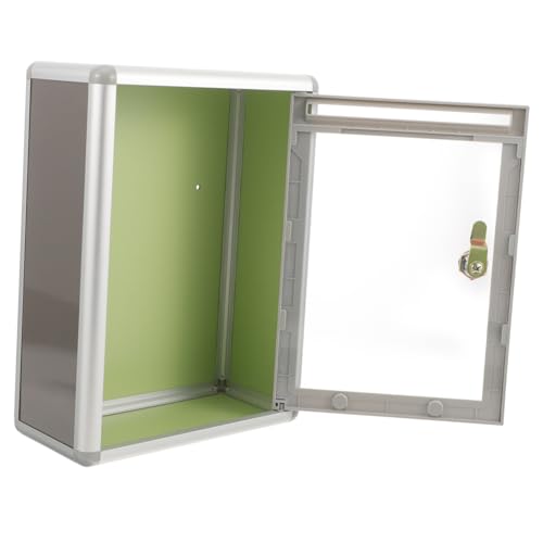 KICHOUSE 1 Stück Acryl Vorschlagbox Transparent Kleine Beschwerdebox für Büro und Zuhause Wandmontage Kreative für Effektive Kommunikation von KICHOUSE