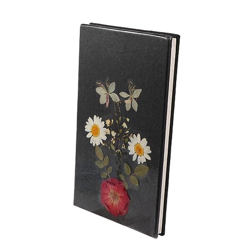 KICHOUSE 1 Stück Getrocknetes Blumen Notizbuch Notizbilder Schmucklos Tagebuch Notizbuch Für Trockene Blumen von KICHOUSE