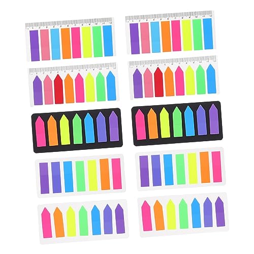 KICHOUSE 10 Sets Fluoreszierende Etiketten Anmerkungsregisterkarten Selbstklebende Indexregisterkarten Beschreibbare Große Buchmarker Mit Wiederverwendbaren Selbstklebenden KICHOUSE 10 Sets Fluoreszierende Etiketten Anmerkungsregisterkarten Selbstklebende Indexregisterkarten Beschreibbare Große Buchmarker Mit Wiederverwendbaren Selbstklebenden von KICHOUSE