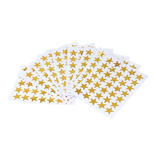 KICHOUSE 10 Stück Belohnungsaufkleber Goldene Aufkleber Stern Aufkleber Für Teenager Belohnen Party Funkelnd Farbenfrohe Aufkleber Belohnungen Formen Glitzernde Aufkleber Farbig von KICHOUSE