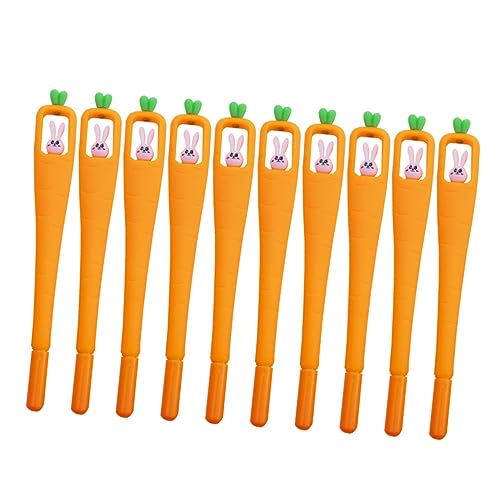 KICHOUSE 10 Stück Gel Stift Karottenstifte süßer Stift süße Schulsachen geformt süße Stifte Kugelschreiber Karottenhäschenstift Kawaii-Stifte Cartoon-Stift Plastik KICHOUSE 10 Stück Gel Stift Karottenstifte süßer Stift süße Schulsachen geformt süße Stifte Kugelschreiber Karottenhäschenstift Kawaii-Stifte Cartoon-Stift Plastik von KICHOUSE