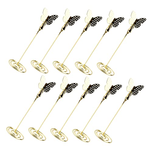 KICHOUSE 10 Stück Hochzeitssitzhalter Tischfotohalter Tischdekoration Für Partys Steht Inhaber Der Tischnummer Clips Tischplatz-namensschilder Schmetterling Stand Blumen- Gruß Metall Golden KICHOUSE 10 Stück Hochzeitssitzhalter Tischfotohalter Tischdekoration Für Partys Steht Inhaber Der Tischnummer Clips Tischplatz-namensschilder Schmetterling Stand Blumen- Gruß Metall Golden von KICHOUSE