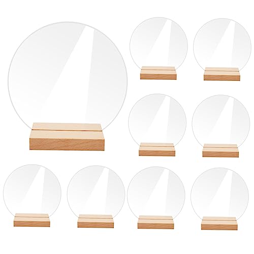 KICHOUSE 10 Stück Hochzeitstischnummernschild Gruß Willkommensschild Erinnerungsschild Für Hochzeit Runde Tischnummern Hochzeit Neon Hochzeitstischnummern Gold Countdown Happily von KICHOUSE