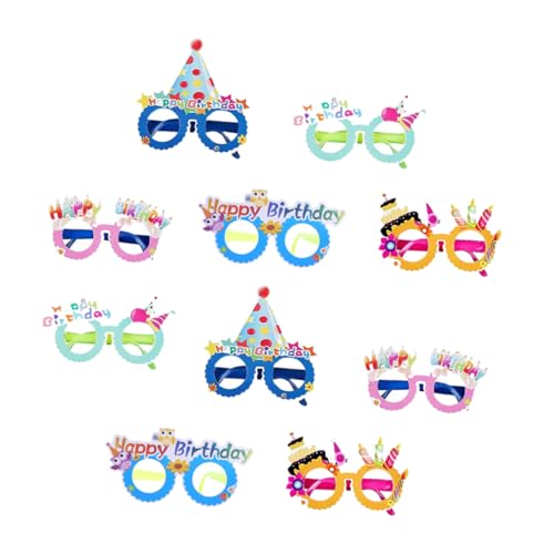 KICHOUSE 10 Stück Papiergläser lustige Brille Geburtstagsgeschenke für Partydekorationen Geburtstagsfeierdekorationen Dekorative Brille dekorative Partygläser Plastik KICHOUSE 10 Stück Papiergläser lustige Brille Geburtstagsgeschenke für Partydekorationen Geburtstagsfeierdekorationen Dekorative Brille dekorative Partygläser Plastik von KICHOUSE