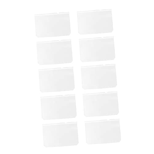 KICHOUSE 10 Stück Rechnungstaschen Transparent Lose Faltbar Organizer Reißverschluss Aktentasche Aufbewahrungstasche Dokumententasche Aktentasche Ordner Aufbewahrungstasche von KICHOUSE