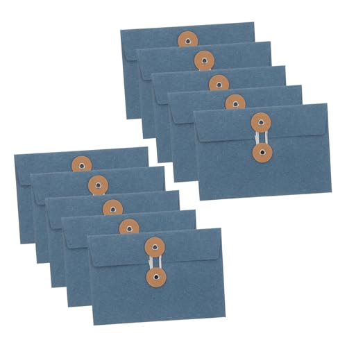 KICHOUSE 10 Stück Retro -Schnalle -Umschlagstüte Scrapbooking ziehen um Postkartenumschläge Postkartenpapier Vintage-Papierumschlag Aktentasche aus Papier Kraftpapier Black KICHOUSE 10 Stück Retro -Schnalle -Umschlagstüte Scrapbooking ziehen um Postkartenumschläge Postkartenpapier Vintage-Papierumschlag Aktentasche aus Papier Kraftpapier Black von KICHOUSE