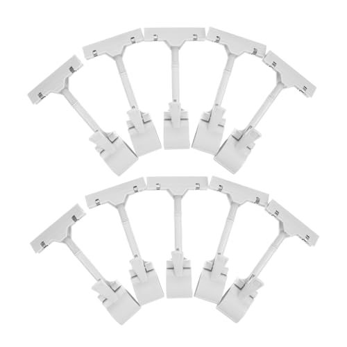 KICHOUSE 10 Stück Teiliges T Förmiger Preisschildhalter aus Kunststoff Drehbarer Werbeschildclip für Büro Einzelhandel Supermarkt und Ausstellungen Design für Vielseitige Anwendungen KICHOUSE 10 Stück Teiliges T Förmiger Preisschildhalter aus Kunststoff Drehbarer Werbeschildclip für Büro Einzelhandel Supermarkt und Ausstellungen Design für Vielseitige Anwendungen von KICHOUSE