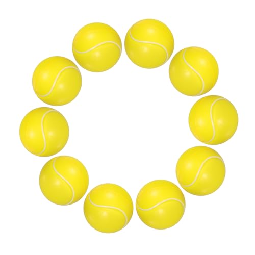 KICHOUSE 10 Stück Tennis Stressbälle Schaumstoff Bouncy Balls für Entspannende Spiele Füllung für Geburtstagsgeschenke und Partytüten für Teens KICHOUSE 10 Stück Tennis Stressbälle Schaumstoff Bouncy Balls für Entspannende Spiele Füllung für Geburtstagsgeschenke und Partytüten für Teens von KICHOUSE