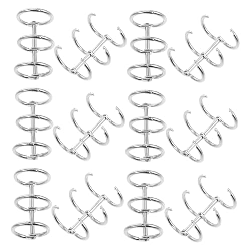KICHOUSE 10 Stück Tischkalender-bindering Flash-karte Klingelt Ringbuch Lose Binderinge Ringclips Clipringe Ring Metall Buchringe Binden Lose Blattringe Ring Für Lose Blätter Silver Eisen von KICHOUSE