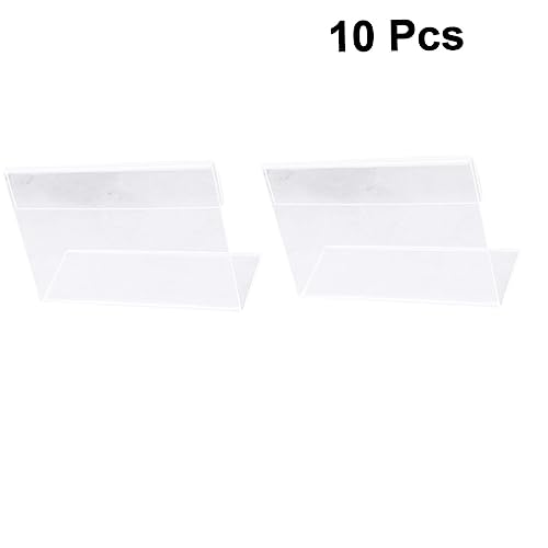 KICHOUSE 10 Stücke Acryl Karte Halter Büro Decor Klar Etiketten Display Stand Name Tags KICHOUSE 10 Stücke Acryl Karte Halter Büro Decor Klar Etiketten Display Stand Name Tags von KICHOUSE