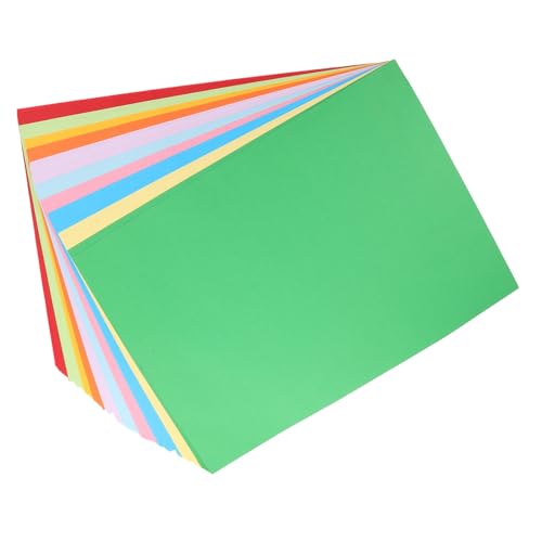 KICHOUSE 100 Blatt Buntes Kartonpapier für Drucker Büro Werbung DIY Bastelprojekte Hohe Farbgenauigkeit Elektrostatisch Druckfreundlich von KICHOUSE