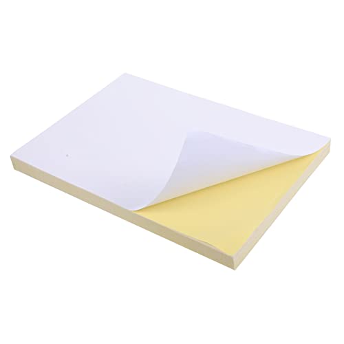 KICHOUSE 100 Blatt Selbstklebendes Druckpapier Beschriftungs und Aufkleberpapier für Tintenstrahldrucker für Basteln Scrapbooking und Kommerzielle Anwendungen KICHOUSE 100 Blatt Selbstklebendes Druckpapier Beschriftungs und Aufkleberpapier für Tintenstrahldrucker für Basteln Scrapbooking und Kommerzielle Anwendungen von KICHOUSE