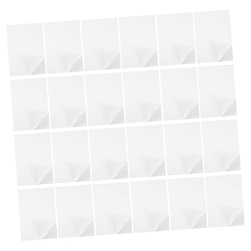 KICHOUSE 100 Blatt Selbstklebendes Papier Hochwertige Beschreibbare Etiketten für Tintenstrahldrucker und Kopierer für Kunstprojekte Basteln und Preisetiketten von KICHOUSE