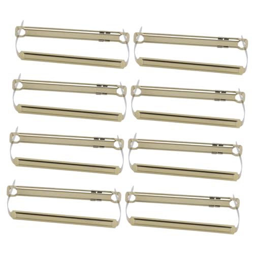 KICHOUSE 100 Stück Bindeclip aus Metall Bindung Bindemittel Buchbindeset Schreibwaren Zubehör für Büroklammern Golden KICHOUSE 100 Stück Bindeclip aus Metall Bindung Bindemittel Buchbindeset Schreibwaren Zubehör für Büroklammern Golden von KICHOUSE
