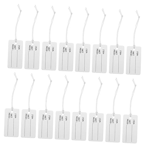 KICHOUSE 100 Stück Elastischer Preisschild Etikett Namensschilder für Beschreibbare Tags Tag -Aufkleber Schmuckanhänger für die Preisgestaltung Warenanhänger Papier Weiß KICHOUSE 100 Stück Elastischer Preisschild Etikett Namensschilder für Beschreibbare Tags Tag -Aufkleber Schmuckanhänger für die Preisgestaltung Warenanhänger Papier Weiß von KICHOUSE