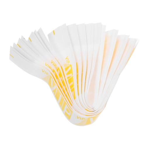 KICHOUSE 100 Stück Party-Armband Armband für Ereignisse Armband für die Party VIP -Handgelenkbänder für die Veranstaltung Konzertarmbänder Konzertarmband synthetisches Papier Gelb von KICHOUSE