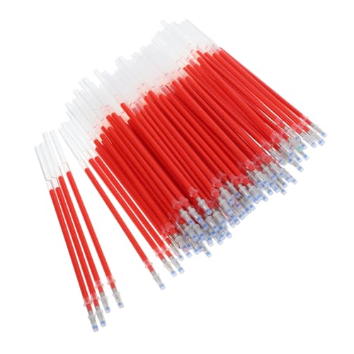 KICHOUSE 100 Stück Rote Kugelschreiber Nachfüllminen Professionelle Gel Stift Ersatzminen Auslaufsicher Langlebig Portable Büro und Schulmaterialien Kompatibel mit Standardkugelschreibern KICHOUSE 100 Stück Rote Kugelschreiber Nachfüllminen Professionelle Gel Stift Ersatzminen Auslaufsicher Langlebig Portable Büro und Schulmaterialien Kompatibel mit Standardkugelschreibern von KICHOUSE