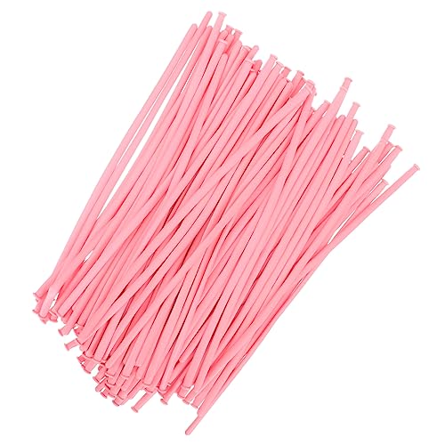 KICHOUSE 100 Stück Zauberstreifen-Ballon Party Blau für Hochzeit schmücken Rot dekoration weihnachten dekoring weihnachten luftballons lange Latexballons ballon selber drehen Emulsion Rosa von KICHOUSE