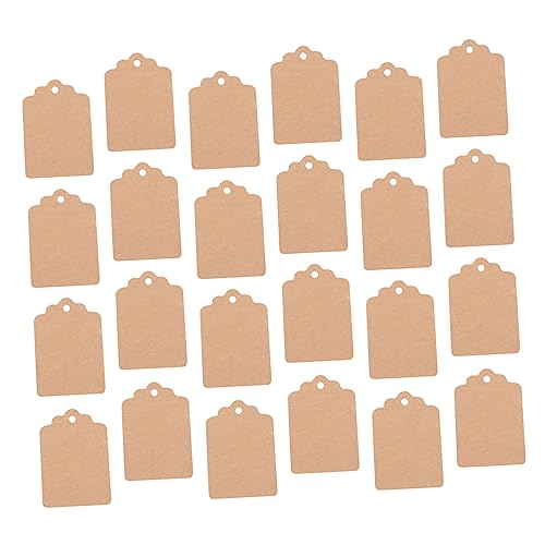 KICHOUSE 1000 Stück Kraftpapier Anhänger Leere Preisschilder und Namensschilder für Etikettierung Versand und Dekoration Vielseitige Tags für Boxen und von KICHOUSE